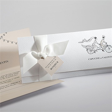 Faire-part mariage vélo au vent !