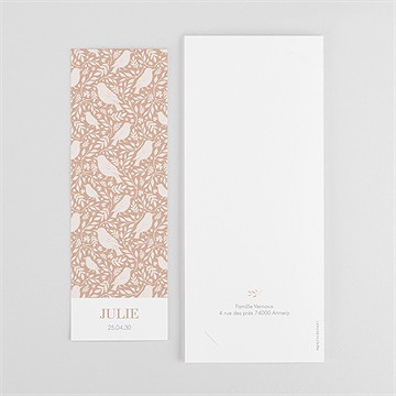 Faire-part naissance espiègle - Dos du faire-part