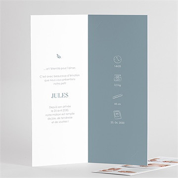 Faire-part naissance adorable - Intérieur du faire-part 2