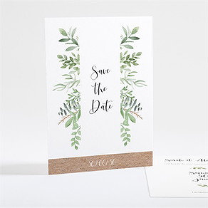 Save the Date mariage balade champetre
