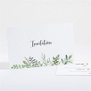 Carton d'invitation mariage balade champetre