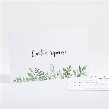 Carton réponse mariage balade champetre