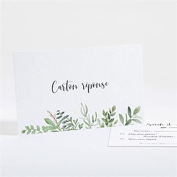 Carton réponse mariage balade champetre