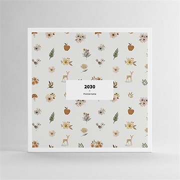 Album photos fleurs champêtres carré