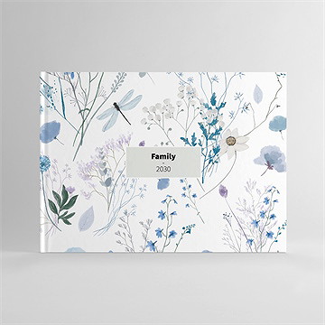 Album photos délicatesse bleue paysage