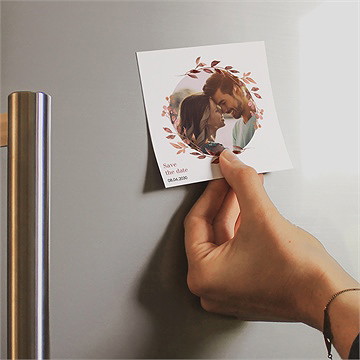 Save the Date mariage poésie cuivrée - Mise en situation