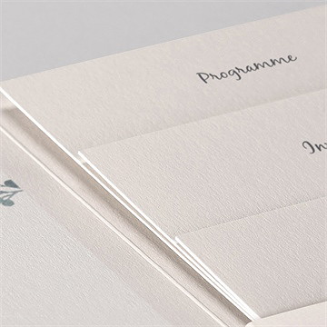 Faire-part mariage bel eclat - Détail du faire-part