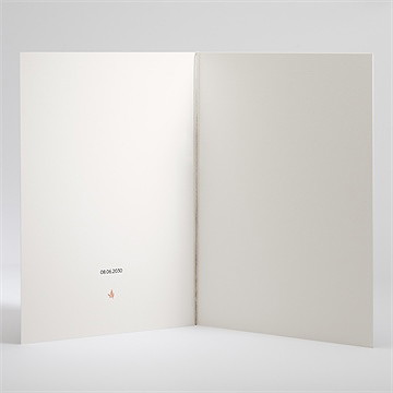 Livret de messe mariage poésie cuivrée - Intérieur du livret