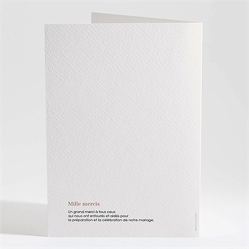 Livret de messe mariage poésie cuivrée - Dos du livret