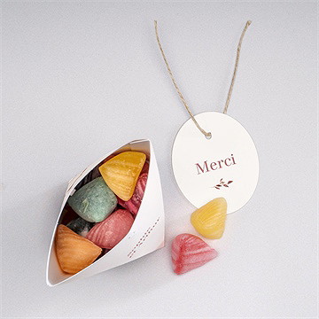 Boîte surprise mariage poésie cuivrée - Intérieur de la boîte