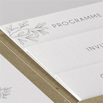 Faire-part mariage festivités - Détail du faire-part