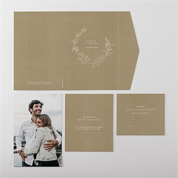 Faire-part mariage festivités - Vue ensemble extérieur