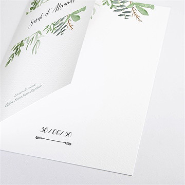 Livret de messe mariage balade champetre - Détail du livret