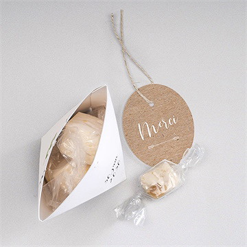 Boîte surprise mariage balade champetre - Intérieur de la boîte