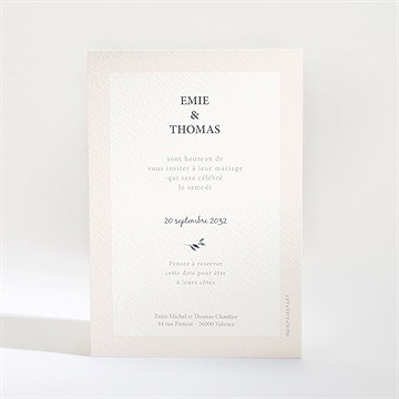 Save the Date mariage bel eclat - Dos de la carte