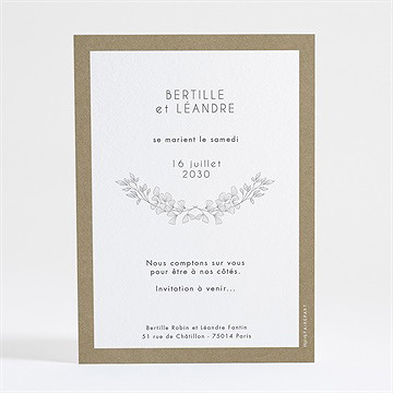 Save the Date mariage festivités - Dos du save the date