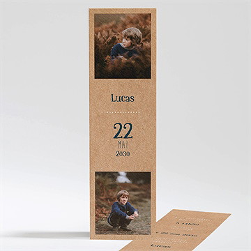 Faire-part communion tout un symbole marque-page