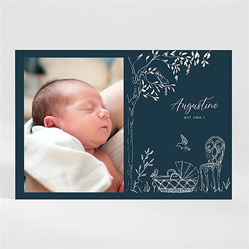 Faire-part naissance scène de vie magnet