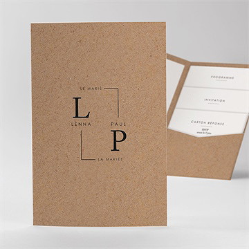 Faire-part mariage liés