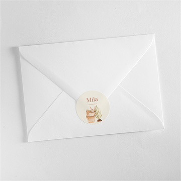 Sticker naissance eclatant - Mise en situation