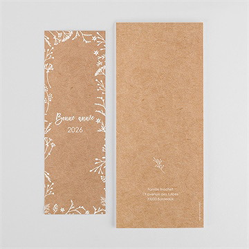 Carte de voeux pour vous - Dos de la carte