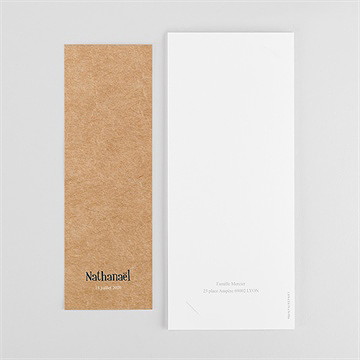 Faire-part naissance on vous présente photomaton - Dos du faire-part