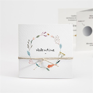 Faire-part naissance poésie tryptique