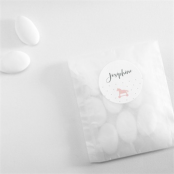 Sticker naissance poésie enfantine - Mise en situation