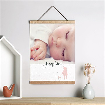 Affiche naissance poésie enfantine - Mise en situation