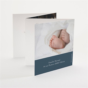 Faire-part naissance pêle mêle à gratter - Dos du faire-part