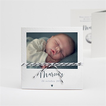 Faire-part naissance notre petit coeur à gratter