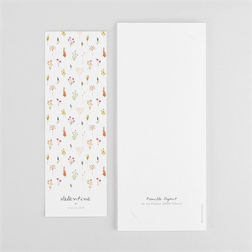 Faire-part naissance poésie photomaton - Dos du faire-part