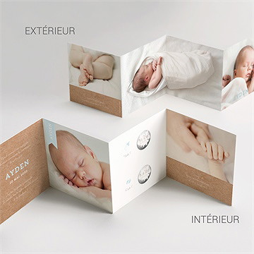 Faire-part naissance cocotte en folie ! à gratter - Intérieur du faire-part