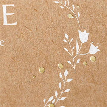 Faire-part naissance faire-part enveloppe dorure - Marquage à chaud OR