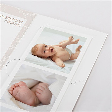 Faire-part naissance premier passeport photomaton - Détail du faire-part