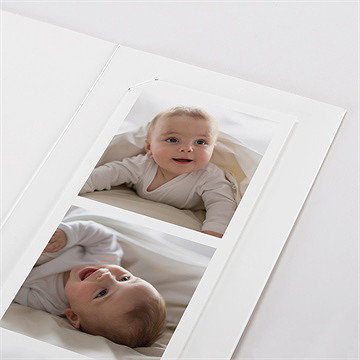 Faire-part naissance belle initiale photomaton - Détail du faire part