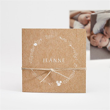 Faire-part naissance faire-part enveloppe accordéon
