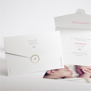 Faire-part naissance ma présentation enveloppe