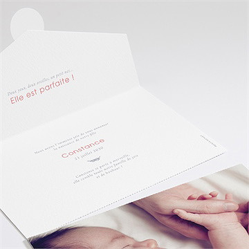 Faire-part naissance ma présentation enveloppe - Détail du faire-part