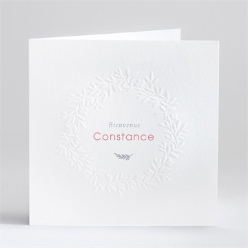 Carte pliée gaufrage