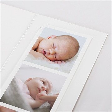 Faire-part naissance dans sa couronne photomaton - Détail du faire-part