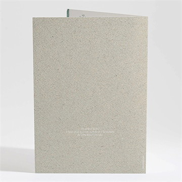 Livret de messe mariage intimité - Dos du livret