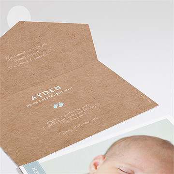 Faire-part naissance cocotte en folie ! enveloppe - Détail du faire-part