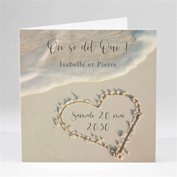 Carte pliée - carré