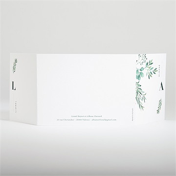 Faire-part mariage let love grow ! ficelle - Dos du faire-part