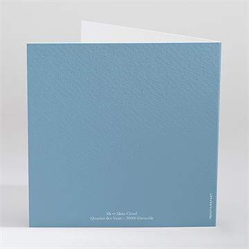 Faire-part naissance pictogrammes plié - Dos du faire-part