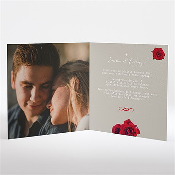 Faire-part mariage la surprise à gratter - Intérieur du faire-part