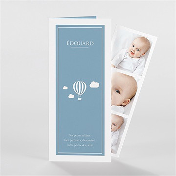 Faire-part naissance pictogrammes photomaton