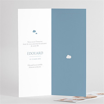 Faire-part naissance pictogrammes photomaton - Intérieur du faire-part