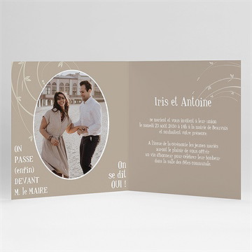 Faire-part mariage illustrations humour bracelet - Intérieur du faire-part
